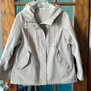 UNIQLO Women’s Cotton Blend Parka, Beige, Medium, NWOT